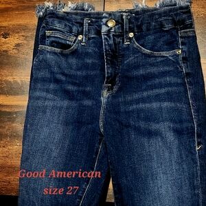 Good American Dark Blue Denim Jeans
